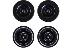 TKYPZY 4 Pack Trailer Hub Cap Dust Cap Rubber Grease Plugs for Dexter Axle Dexter Ez Lube 85-1 Cap Camper Trailer Wheel Grease Caps Fits Dexter Lube Hub Bearing Rubber Caps Trailer Dust Plug (Black)