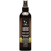 Hemp Seed Body Mist - Moisturizes, Invigorates & Protects Skin - With Hemp Seed Oil, Chamomile & Aloe Vera - Vegan, Cruelty Free