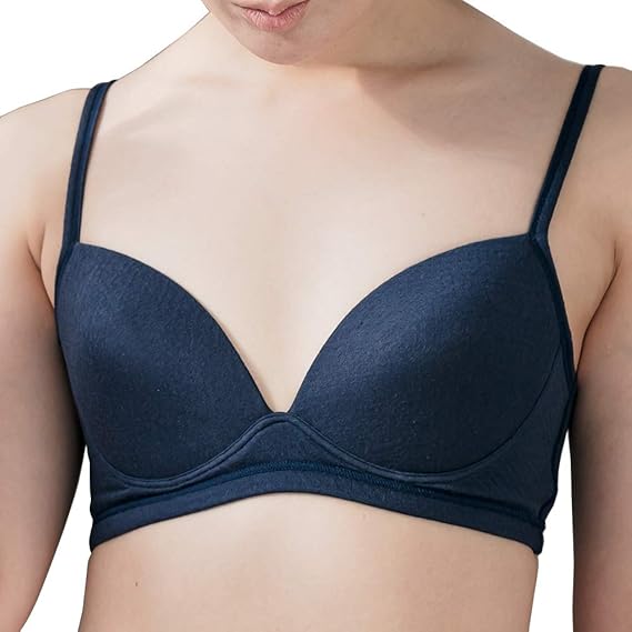 Amazon 綿100 ソフトブラ カップ内臓 コットン ノンワイヤー ブラジャー 吸水速乾 日本製 ブラジャー 通販