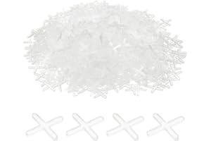 HARFINGTON 200pcs Tile Spacers 2.5mm Hard Plastic Cross Tiles Leveler Spacer Installation Ceramic Spacing Clips for Wall Floo