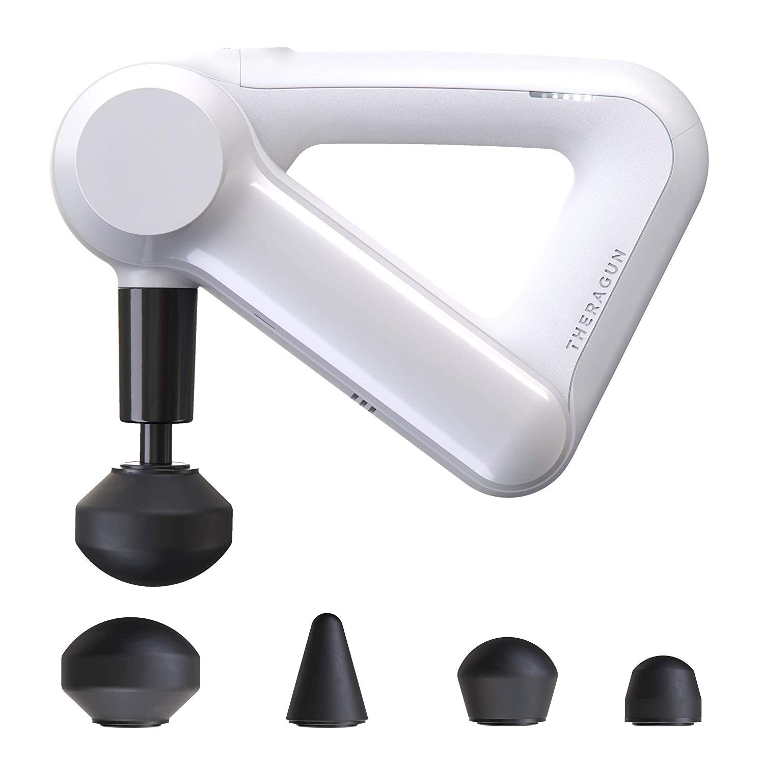 Theragun G3 Percussive Therapy Device, White, Handheld Deep Muscle Treatment Massager & Muscle Stimulator for Pain Relief, Recovery, Enhance Performance & Energize The Body