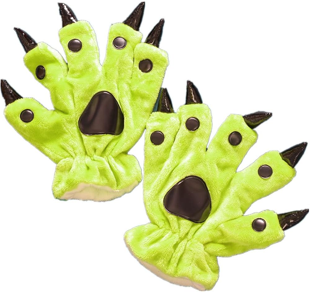 Unisex Paw Claw Winter Finger Gloves for Halloween Costume: Clothing