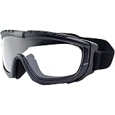 Global Vision Eyewear Ballistech 1 Safety Glasses with Matte Black Frames and Clear Anti-Fog Lenses