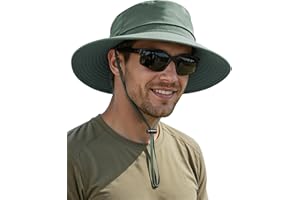 LOUXPERT Wide Brim Sun Hat UPF 50+ Lightweight Mesh Breathable 8.5cm Brim for Men and Women Fishing Hiking Outdoor Travel