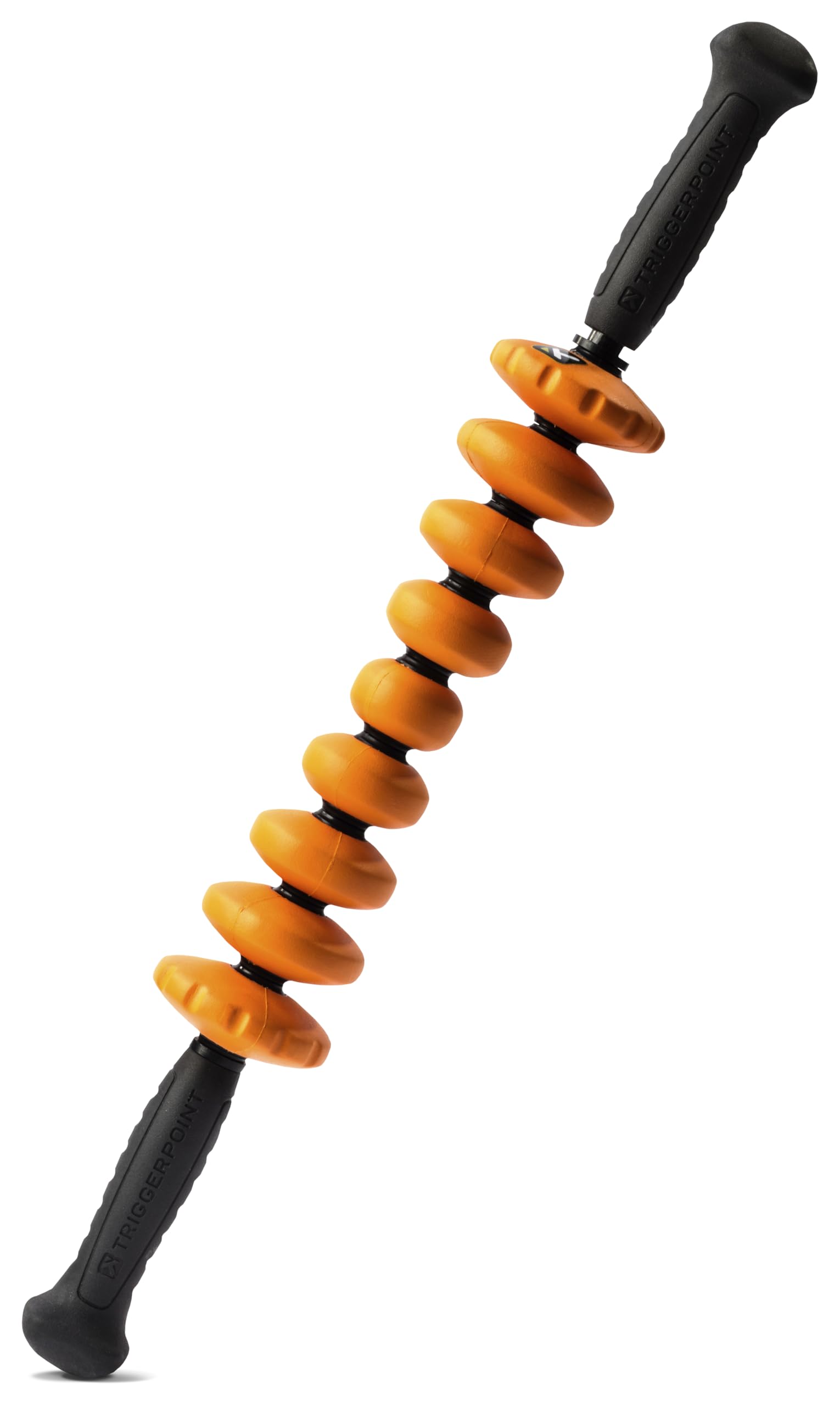 TriggerPoint STK Contour Handheld Massage Tool- Relieves Muscle Soreness and Speeds Up Recovery,9 Foam Spindles Increase Circulation and Improve Muscle Mobility,Travel Friendly,55cm x 3cm,Orange