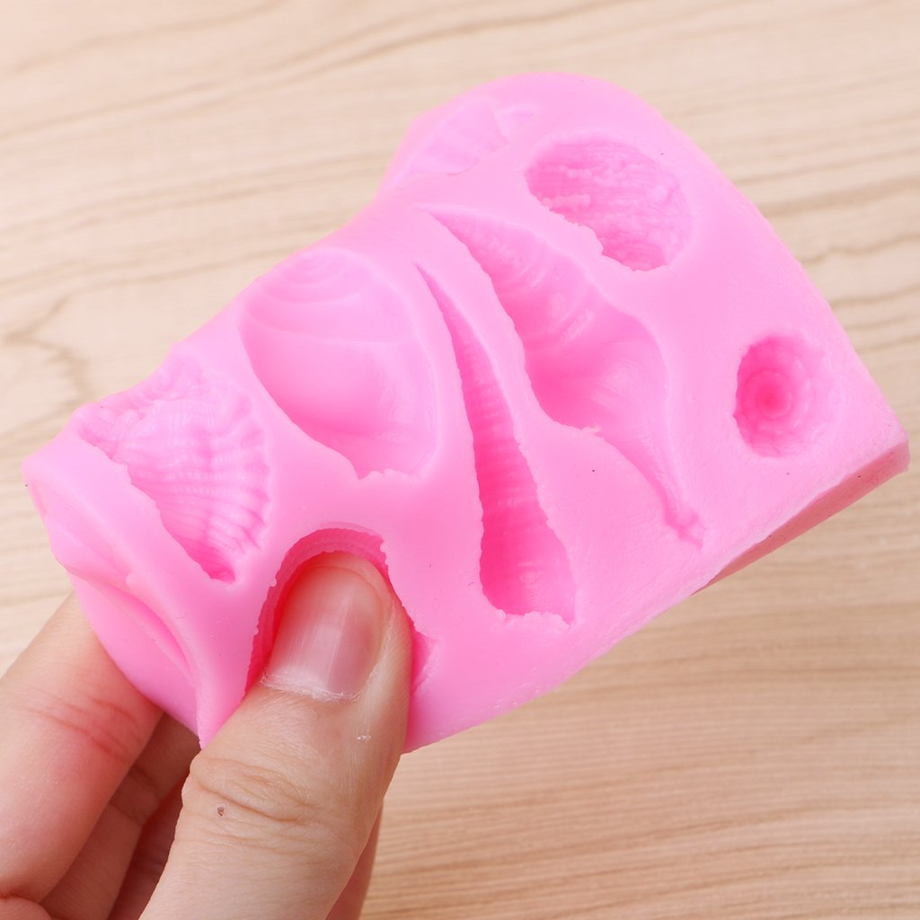 Liangjunjun Moule Moule En Silicone 3d Fondant Gateau Decor Conque Escargot Whelk Coquille Moule Outil De Cuisson Moules A Cupcakes Et Muffins Moules A Patisserie Dwteam In