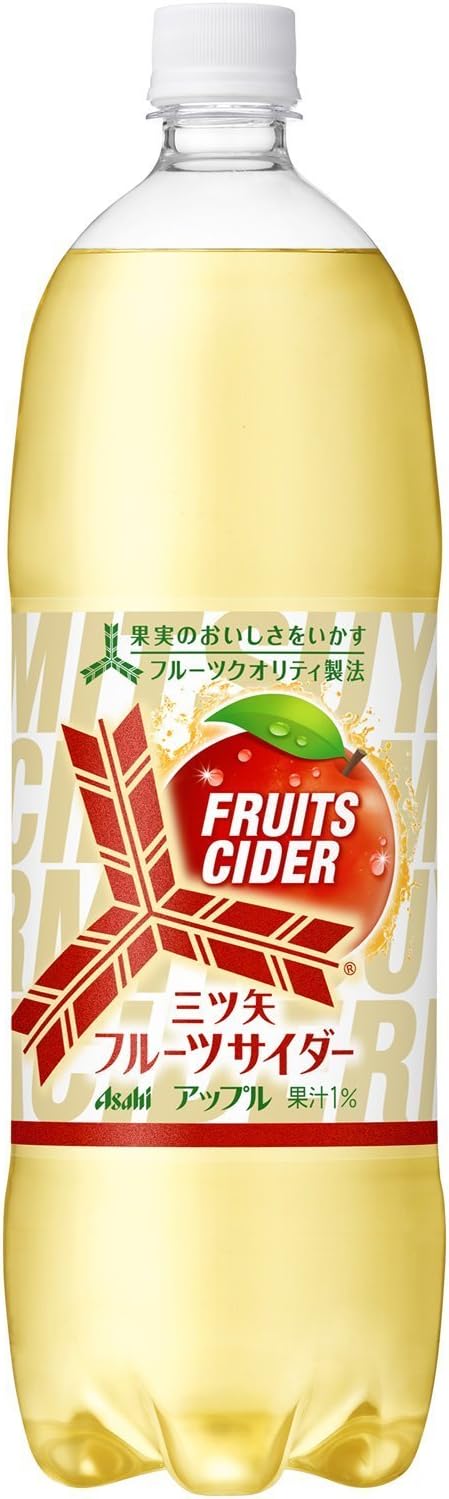 Amazon アサヒ飲料 三ツ矢フルーツサイダーアップル 1 5l 16本 三ツ矢サイダー 食品 飲料 お酒 通販