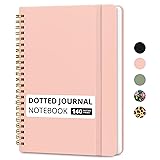 Dotted Spiral Journal Notebook for Women & Men, 140