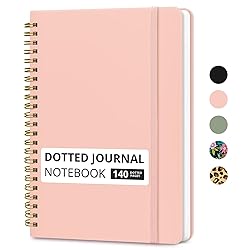 Dotted Spiral Journal Notebook for Women & Men, 140