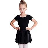 WEGETIT Leotards for Girls Ballet Dress Toddler Dance Leotard with Skirt Kids Gymnastics Outfits Ballet Dance Tutu Dress