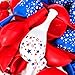 LUOEM Independence Day Party Decoration Patriotic Decorations Star Print Party Balloons 4th of July Party Supplies,Pack of 74