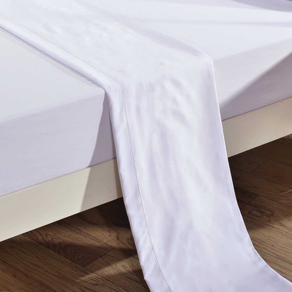 King Size Flat Sheet Single - 300 Thread Count 100% Egyptian Cotton Quality - Hotel Collection Flat Sheet Sold Separately - White: Kitchen & Dining