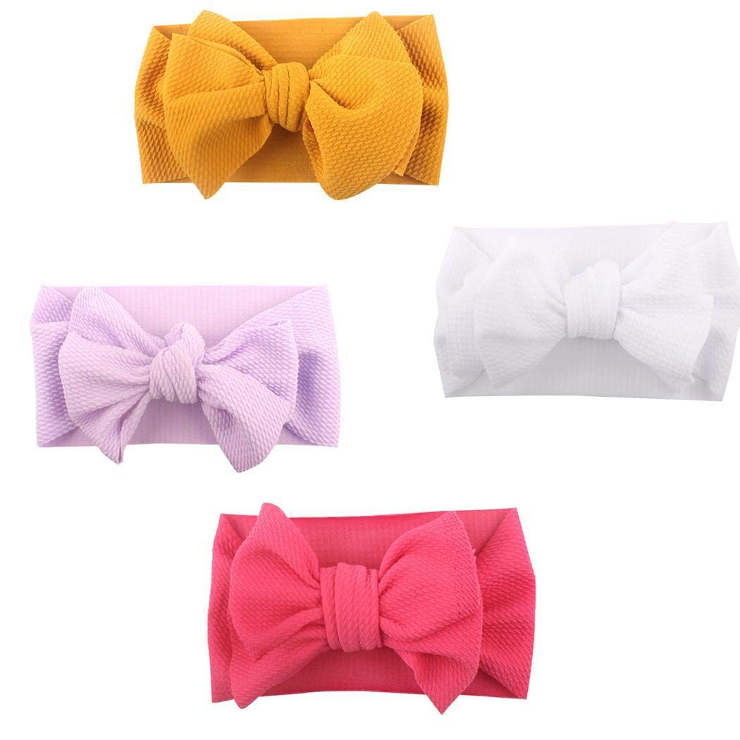 Cables Baby Girl Headbands Newborn Infant Toddler Hairbands Bows Children Soft Headwrap Hair Accessories
