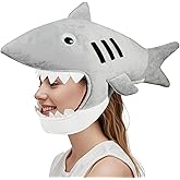 Jococs Shark Hat Shark Costume Head Fish Hat Fish Costume Ocean Animal Sea Animal Cosplay Themed Partie