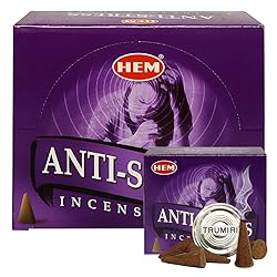 Anti Incense Cones and Cone Incense Burner Bundle