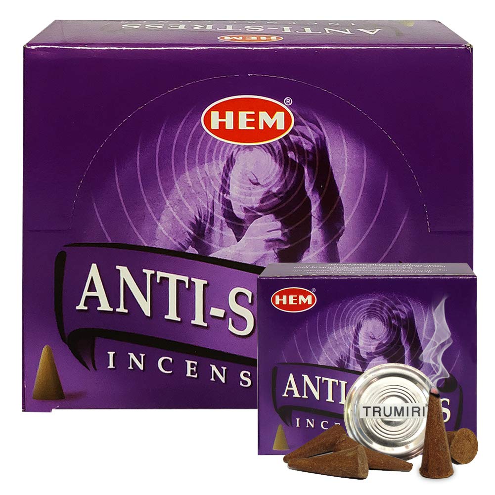 Anti Incense Cones and Cone Incense Burner Bundle