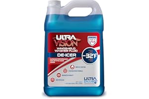 ULTRA 1PLUS De-Icer Windshield Washer Fluid - Advanced Formula for Winter Driving - Clear Vision in Weather Conditions -32F - 1 DeIcer Gallon