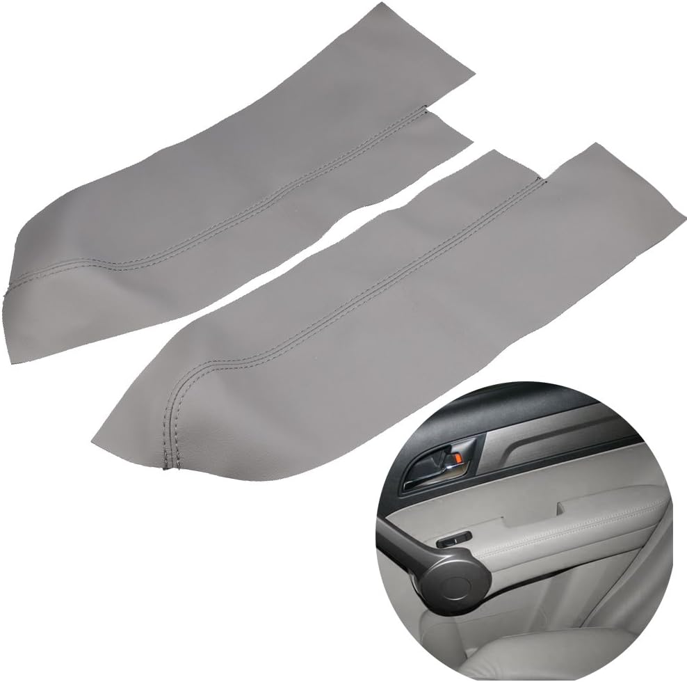 2pcs Leather Front Door Panels Armrest Cover Fits For Honda CRV 2007