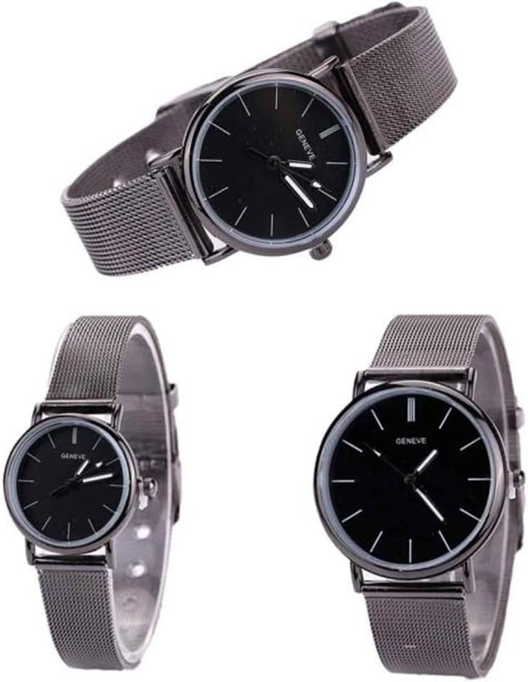 Watches for Couple Lovers Metal Mesh Band Fashion Quartz Wrist Watch Relogio Masculino