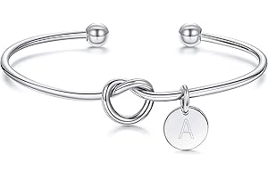 Ursteel Personalized Gold Initial Bracelet for Women - Dainty Gold Knot Letter A-Z Bracelets for Women, Tie The Knot Bracelet Bridesmaid Proposal Jewelry Gifts
