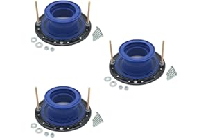 ONE-N-DONE One N Done Toilet Flange Repair Kit - Toilet Kit For Low or Broken Toilet Flange. Toilet Wax Ring Replacement Kit W/Toilet Flange Extender Kit. No Wax Ring For Toilet Bowl Or Toilet Seal Required 3X