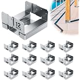 6PCS 6x6 Post Base for Concrete Heavy Duty Galvanized Post Anchor Base | Adjustable Wood Post Bracket Kit with 1" Standoff for Deck Patio/Gazebo/Pergola