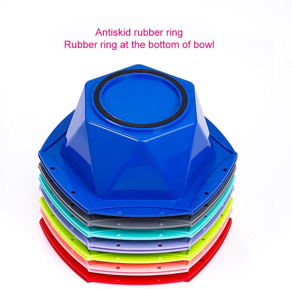 15 PCS Professional Salon Hair Coloring Dye Mixing Tint Bowls and Brush Kit [7 Tint bowl + 7 Hair coloring brush + 1Hair dye comb] Dye Brush & Comb/Mixing Bowl/Tint Tool - Multicolor: Kitchen & Dining