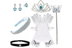 Princess Cinderella Costume Dress up Accessories for Girls Halloween Cosplay Accessories Christmas Gifts Set