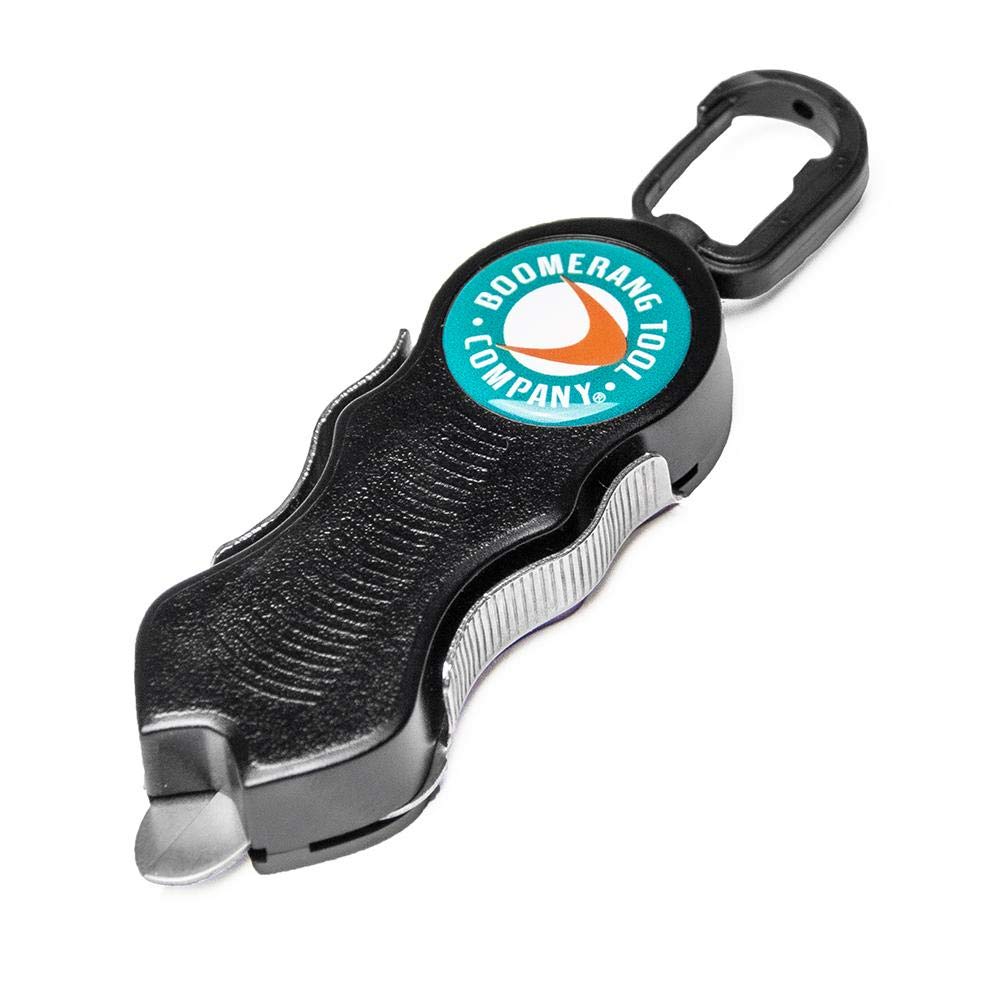 Boomerang Tool Company Salt Water Fishing Big SNIP, 36" Retractable Tether, Stainless Steel Blades Cut 150 lb. Braid Clean and Smooth Everytime!