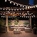 Volterin 25+25 Ft Cork LED Light G40 Globe String Lights w/Clear Bulbs,UL Listed,Hanging Indoor Outdoor Bistro Pergola Backyard Tents Market Cafe Gazebo (25+25 Ft)
