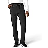 Carhartt Scrubs for Men Force Cross-Flex Straight-Leg Pants with Drawstring and 5 Pockets Black