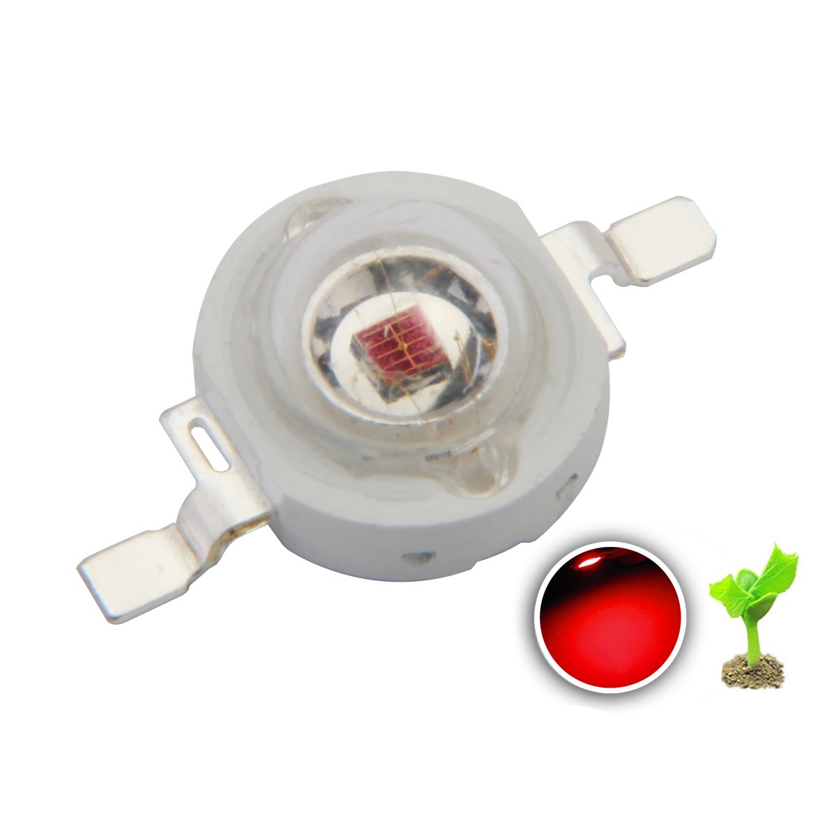 3W High Power LED Chip 700mA Grow RGB Warm Kalt Weiss Full Spectrum 1-20 Stück