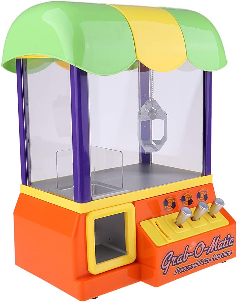 Fenteer Kids Home Play Vending Claw Machine Candy Grabber Coin Operated Doll Catcher