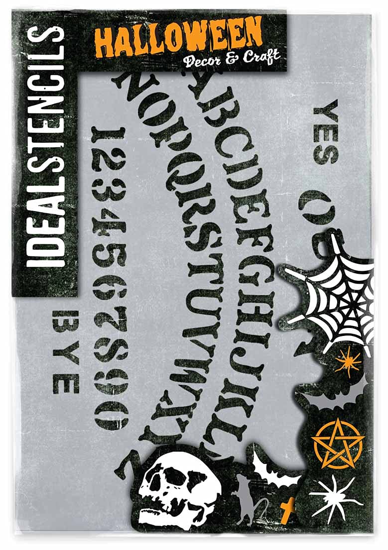 Ouija Board Stencil, Halloween Art & Craft, Reusable Painting Stencil, A4 Size