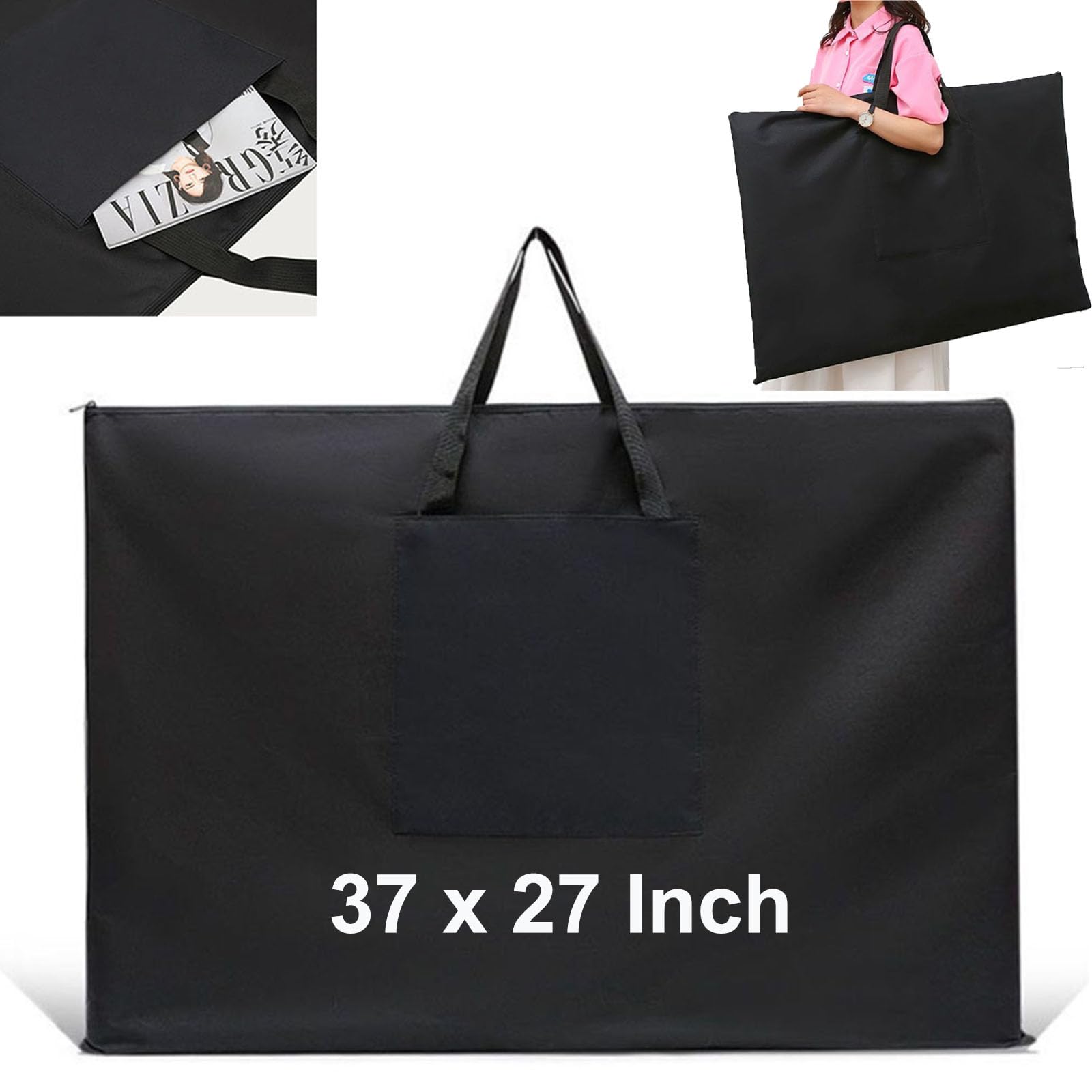 Oaygat A1 Art Folder Carry Case Waterproof Art Portfolio Case Artist Painting Drawing Board Storage Bag Arts Portfolios Bag Arts Bags for Artist Portfolios Organizer for Artworks Portfolios Folder