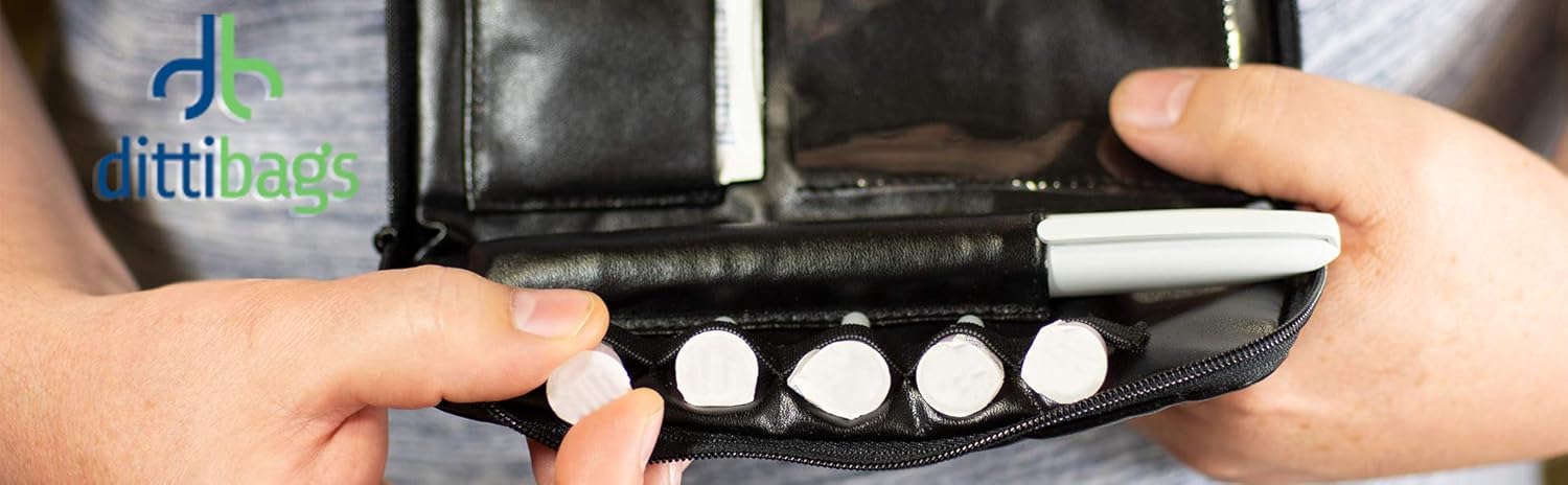 Skinny Case Diabetic Pen Wallet - (Black): Health & Personal Care