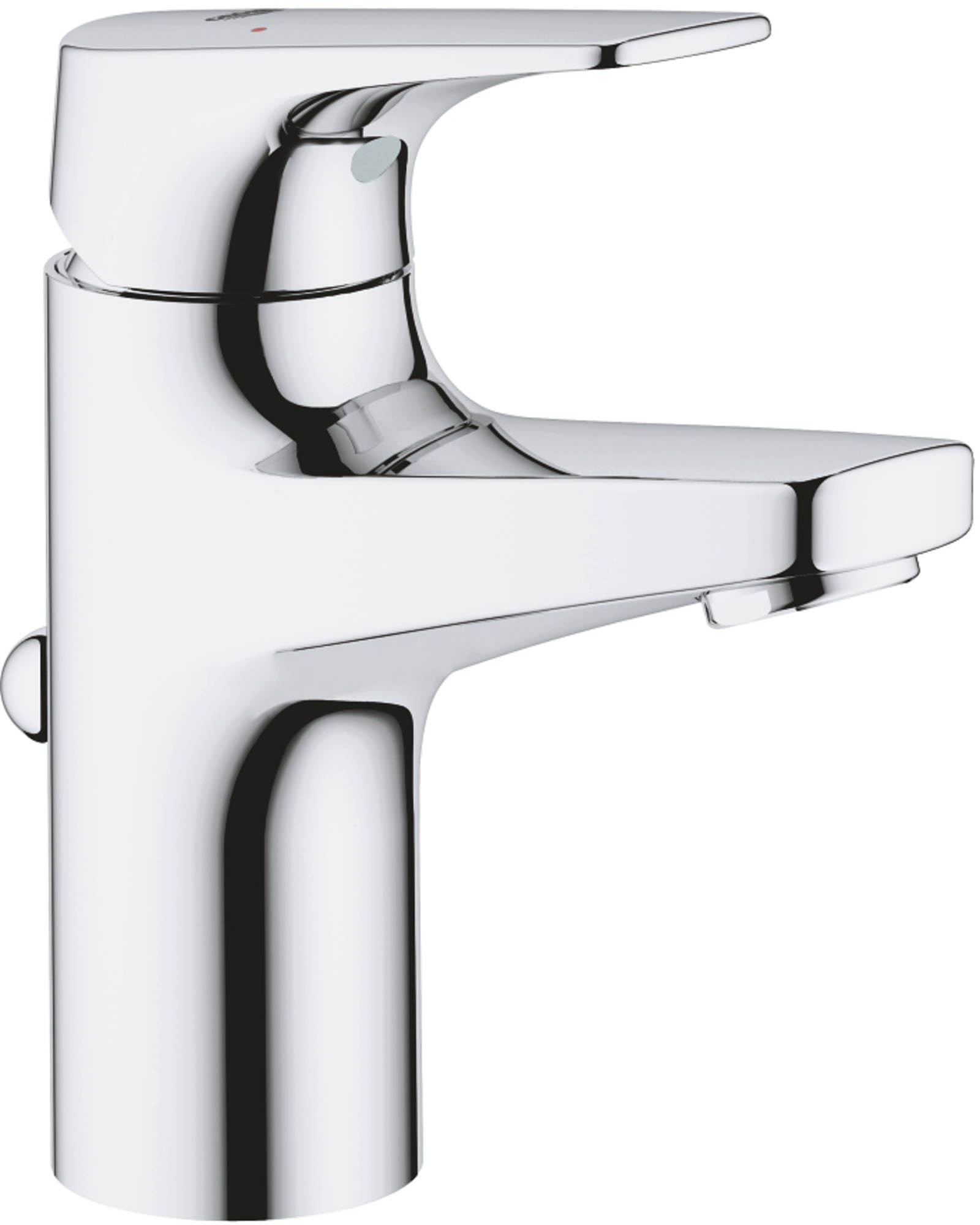 GROHE Start Flow Single-Lever Basin, S-Size A Water-Saving Tap with Pop-Up Waste Set, Chrome Finish 23809000