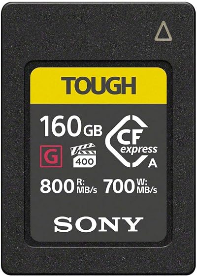 Sony 160GB CFexpress Type A TOUGH Memory Card VPG400 800MB/s Read 700MB/s Write
