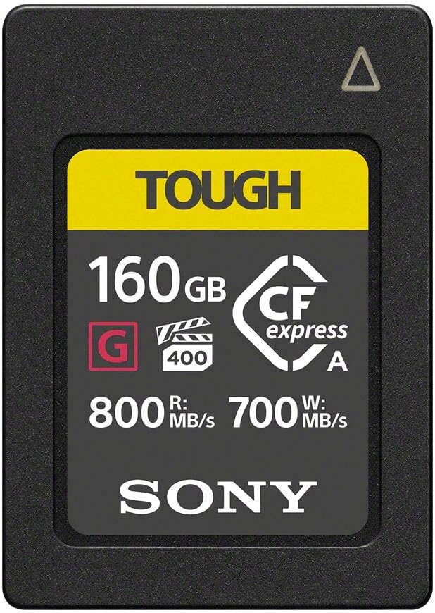 Sony 160GB CFexpress Type A TOUGH Memory Card VPG400 800MB/s Read 700MB/s Write