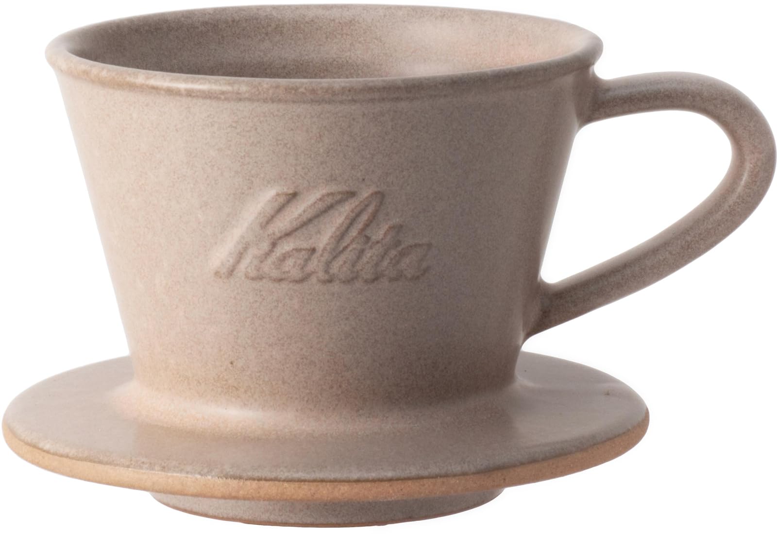 カリタ Kalita コーヒー ドリッパー 美濃焼 保温性が高い 陶器1~2人用 DACHI & KalitaMI 155 サンドブラウン #01103 ウェーブシリーズ 日本製 ドリップ 器具 一人用 二人用 1杯用 2杯用 の商品画像
