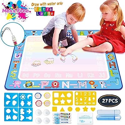 Aqua Magic Mat Kids Painting Writing Doodle Board Toy Color Doodle Water Drawing Mat Educational Toys