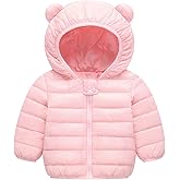 WUSENST Baby Boys Girls Winter Coats Hoods Light Puffer Down Jacket Outwear