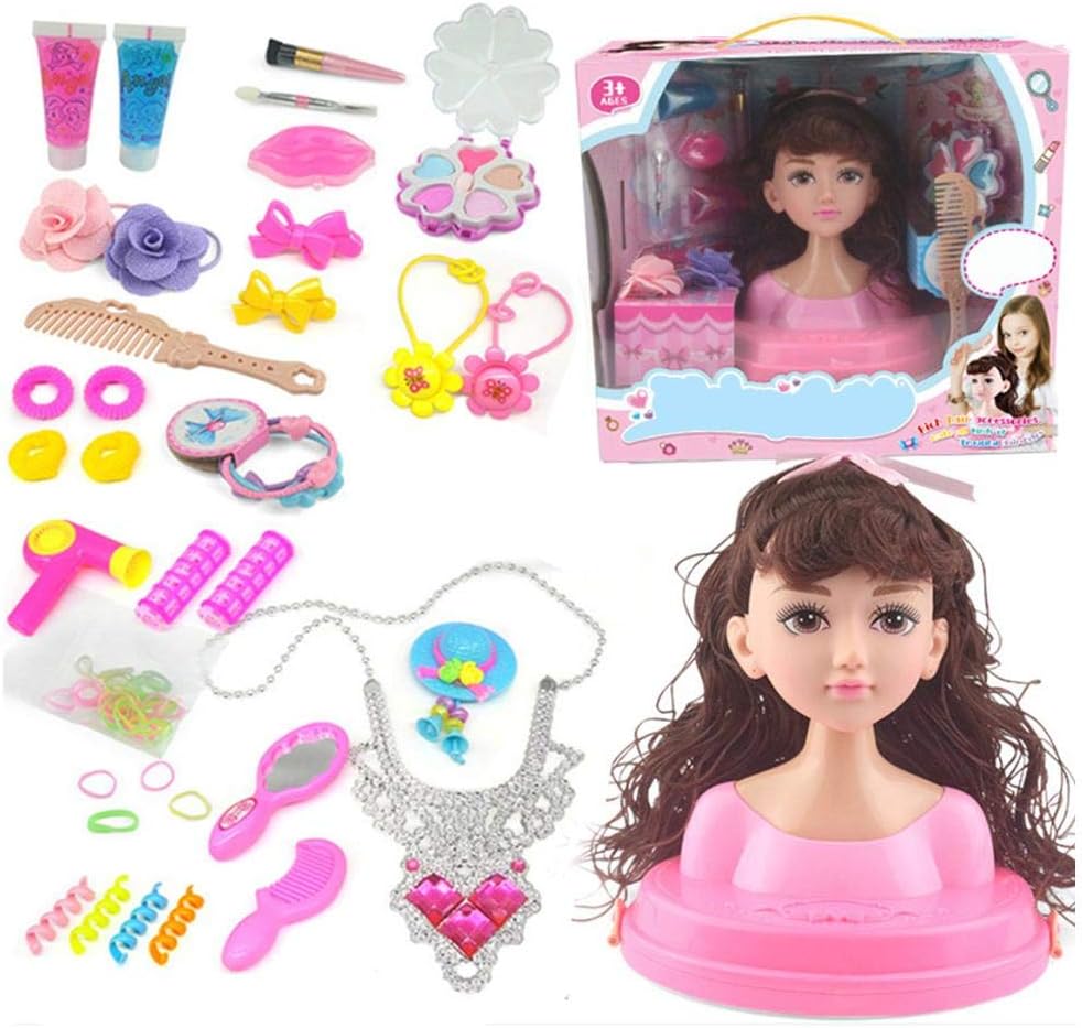 dolls head hair and makeup