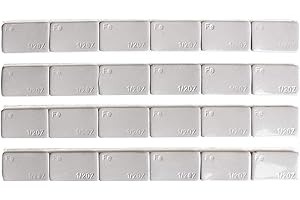 ACCRETION 1/2 Oz Grey Adhesive Backed Wheel Weights (12 Oz Pack)