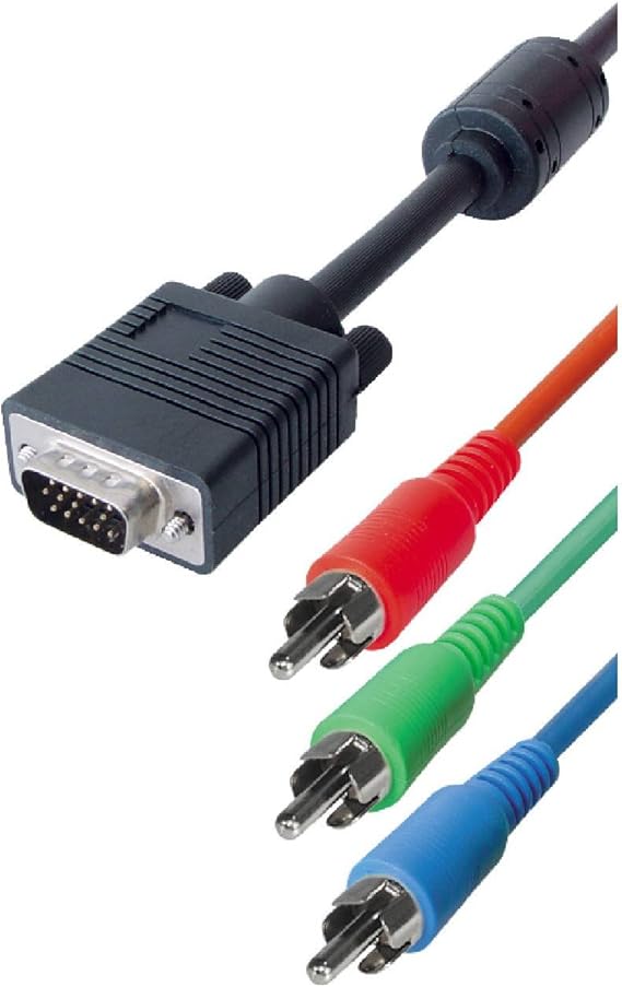 VGA RGB Adapter Cable 3 M VGA to Cinch Amazon.co.uk Electronics