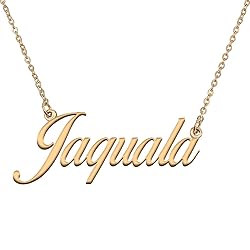 HUAN XUN Customized Custom Simple Any Name Necklace