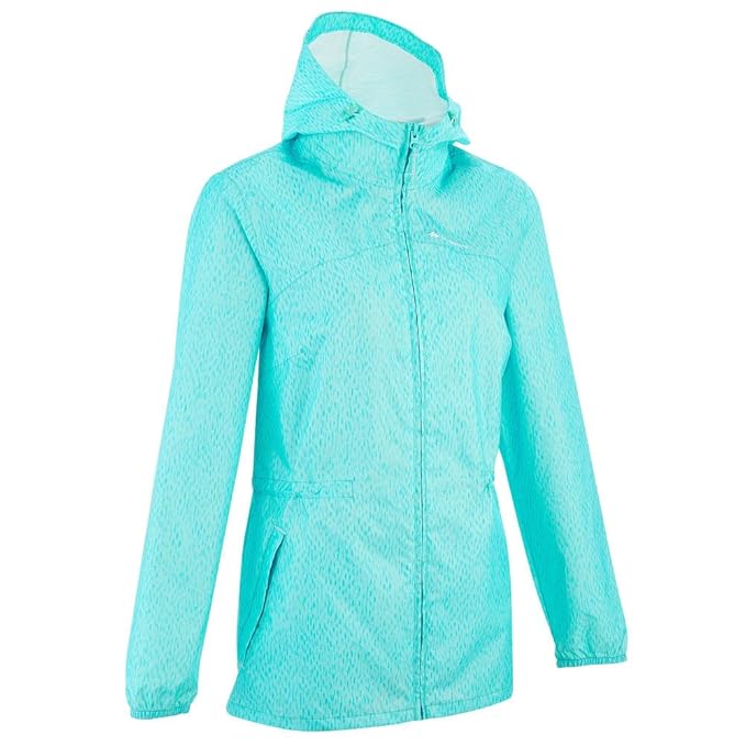 Buy Quechua Women's Raincut Zip Waterproof Nature Hiking Rain Jacket