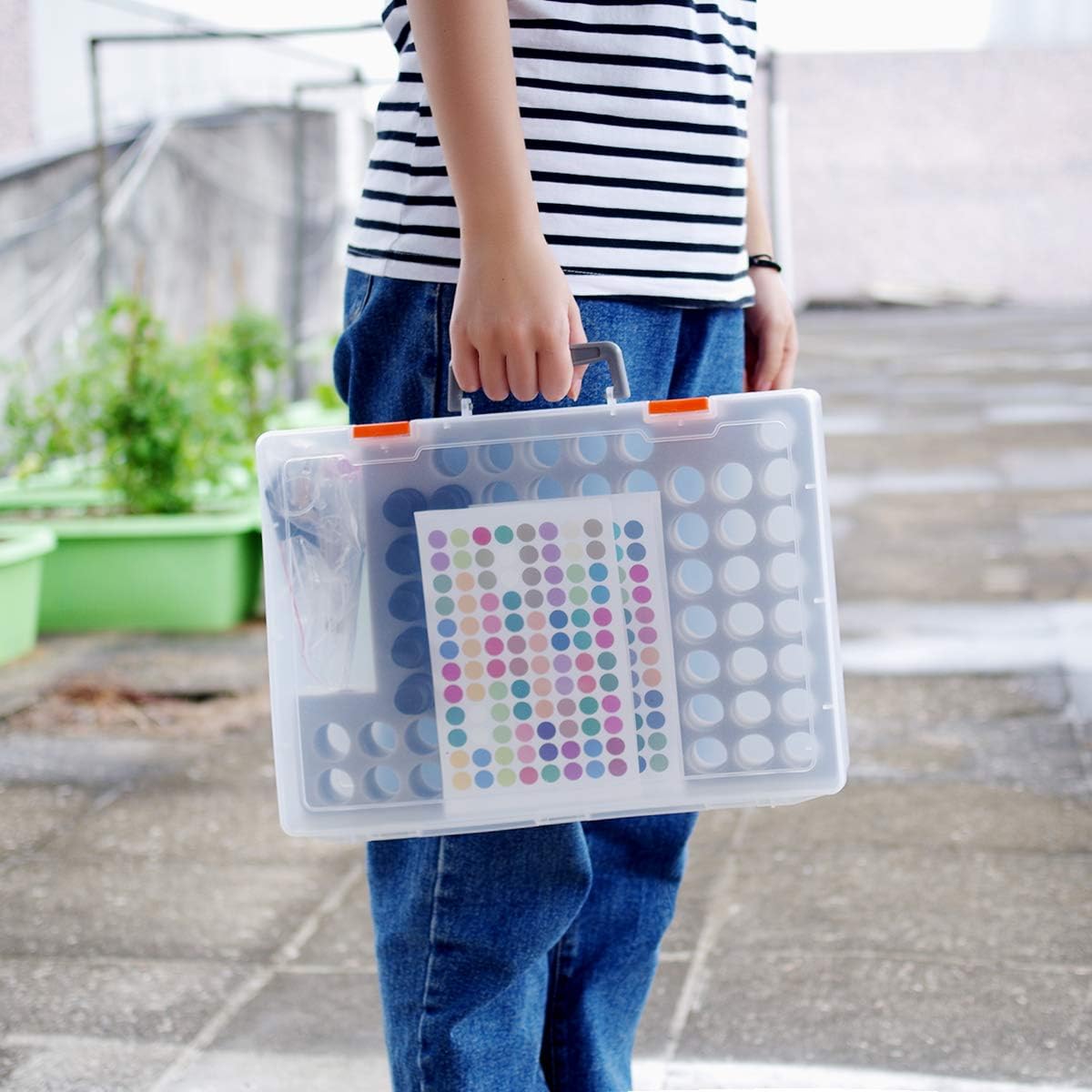 Essential Oil Storage Case Contains 73 Bottles and accessories with Stickers, Opener, Funnels, Pipettes, Bottles Organizer Holder Container (Not Include Bottles)