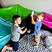 JumpOff Jo - Build Me Blanket Fort Set - Kids Play Tent & Fort Building Kit for Boys & Girls, 3 Ripstop Blankets, Beanbags, Drawstring Backpack, Indoor & Outdoor Fun, Playhouse & Sleepover Supplies