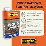Rustins Wood Hardener 500ml - Rotting Timber Repair | Rotted Wood Stabilizer view 4